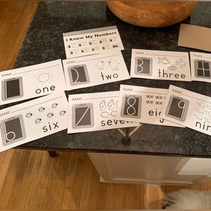 Handwriting Without Tears, I Know My Numbers 10 Booklets, 1-10, Preschool/ K New